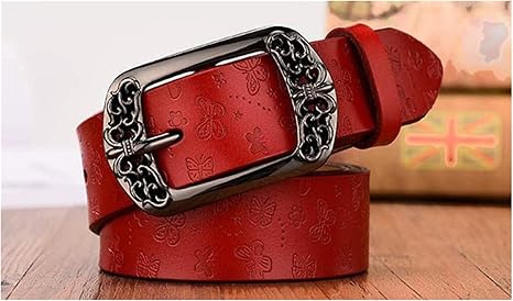 Amazon Co Jp ベルト 牛革レディースベルトレジャーオールマッチ韓国ベルト女性ジーンズベルト女性 Belt Length 105cm Color 17 ホーム キッチン