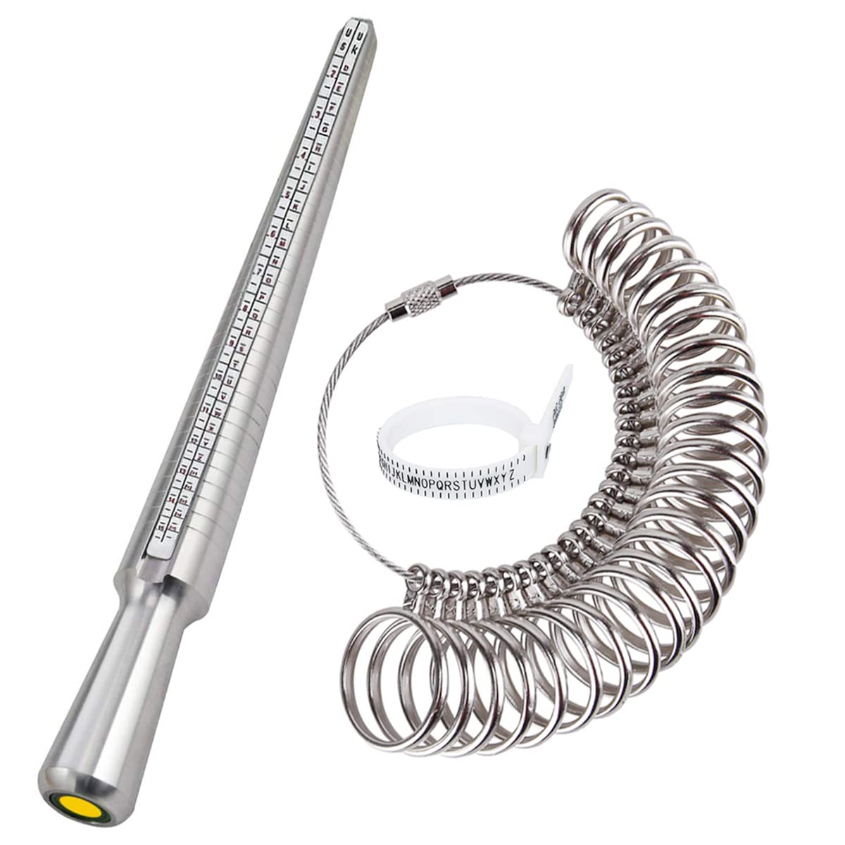 DoGeek Ring Sizer Measurement Scales Tools for Measuring Rings Diameters (metal)