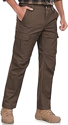 SPOSULEI Men's Cargo Work Pants Waterproof Ripstop