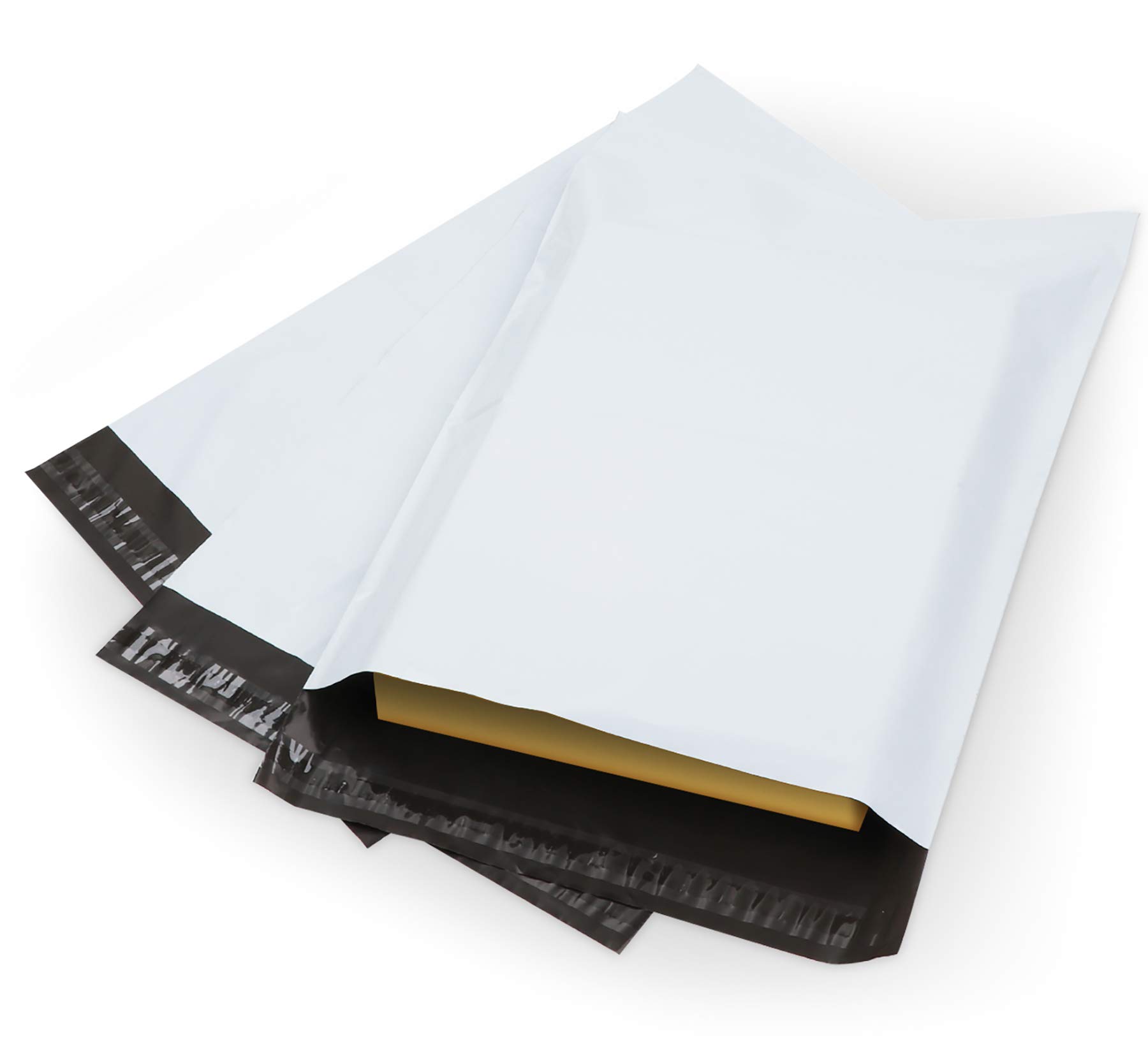 Anstore 60 pcs 12 x 16 Inch White Plastic Mailing Postal Bags Self Seal Packing Packaging Postage Mail Sacks Envelopes Poly Mailers - 300 x 400mm