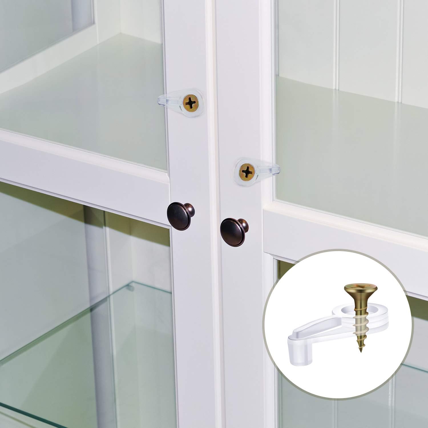 Clip Serra Zincate Confezione Clip Per Vetro Serra In Acciaio Inox - Forma A W, Confezione Da 25
