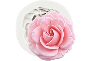QDMOLDS Flower Bloom Silicone Molds Rose Flower Fondant Mold for Cake Decorating Cupcake Topper Candy Chocolate Gum Paste Pol