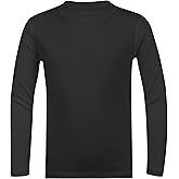 Runceptual 5T to Youth UPF 50+ Long Sleeve Rash Guard - Boys and Girls UV Protection Moisture Wicking Athletic T-Shirt