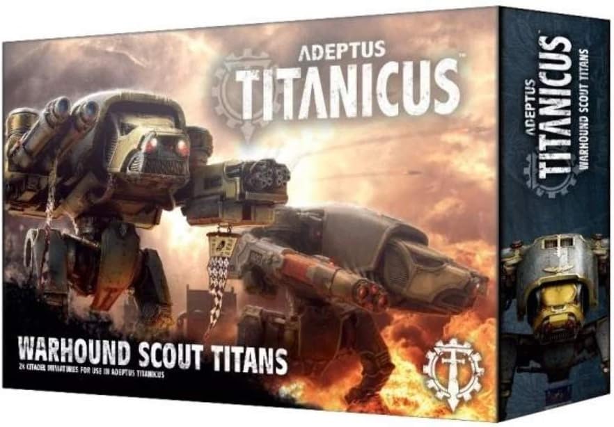 Games Workshop Warhammer 40,000 Adeptus Titanicus: Warhound Scout Titans, Multicolor