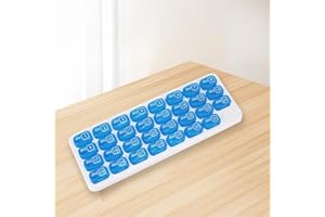 Monthly Pill Organizer, Portable Pill Box, 31 Day Cases Medicine Organizers to Hold Vitamins and Medication(Blue)