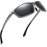 SUNGAIT Sunglasses Men Polarized Rectangle: Sports Sun Glasses UV Protection – Cool Shades for Driving Running Fishing Golf