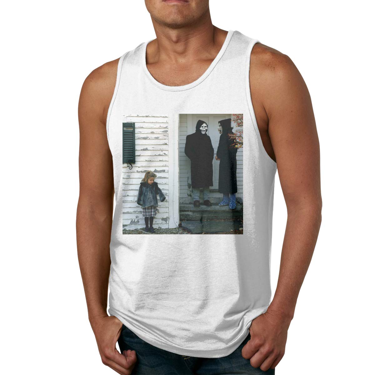  S The Devil And God Are Raging Inside Me Basic Running Sleeveless Tank Tops T Shirt