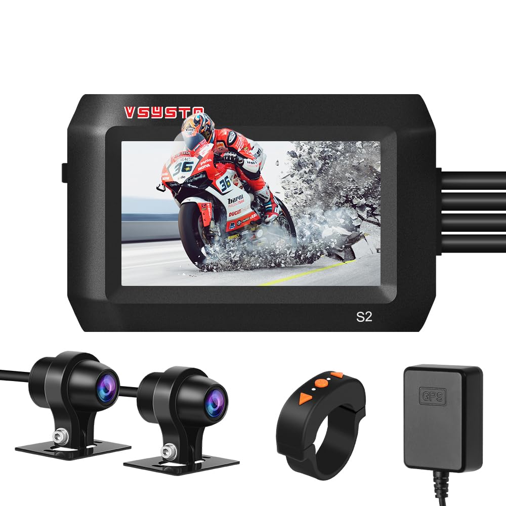 VSYSTO 3'' IPS Screen WiFi Motorcycle Dash