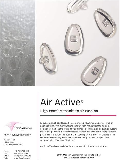 Amazon Com 1 Pair Air Active Comfort Nose Pads High Quality