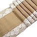 CCTRO Burlap Lace Hessian Table Runner, Rustic Natural Jute Country Wedding Party Bridal Shower Babe Shower Dining Table Decoration 12x108 inches