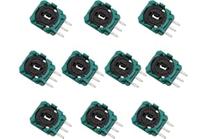 VKLSVAN 10PCS B10K Replacement Trimmer Potentiometer Sensor for PS3 PS4 Switch Controllers Green Rocker Repair Parts for Thumb Stick Analog Joystick