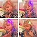 econoLED 679113374362 Etekcity LED Hair Lights15 Pack for Christmas Party Favors Party Supplies, Light Up Toys with Flashing Hair Fiber Optic Extension Barrettes, Red