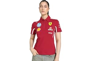 PUMA Scuderia Ferrari F1 2025 Women's Team Polo - Red