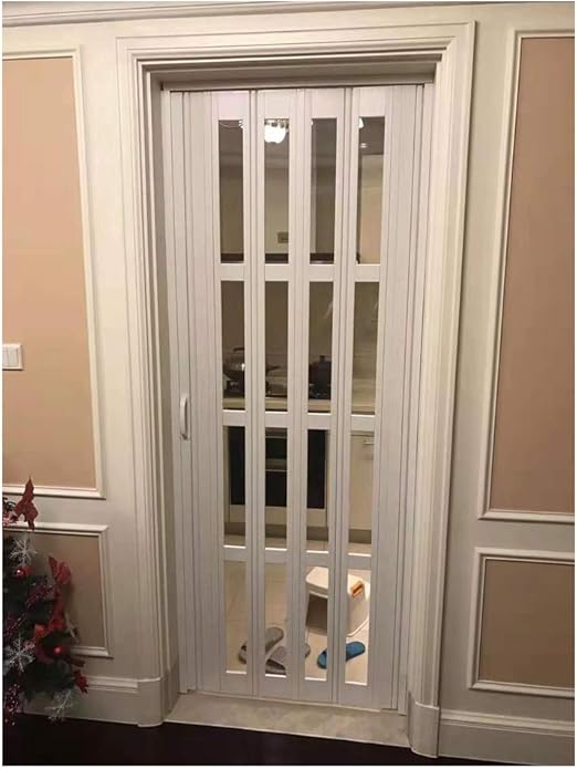 Toilet Bi Fold Doors Plastic Folding Sliding Door for Toilet Bathroom