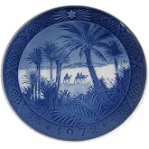 ROYAL COPENHAGEN 1972 Porcelin Christmas Plate - In the Desert