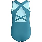 Phineein Girls Gymnastics Leotards Crisscross Back - Kids Sleeveless Ballet Dance Fancy Crossover Leotard