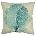 Luxbon Set of 4Pcs Nautical Decor Seaside Themed Cotton Linen Light Green Seahorse Coral Starfish Seaweed Throw Pillow Cases Sofa Couch Chair Decorative Cushion Covers 18