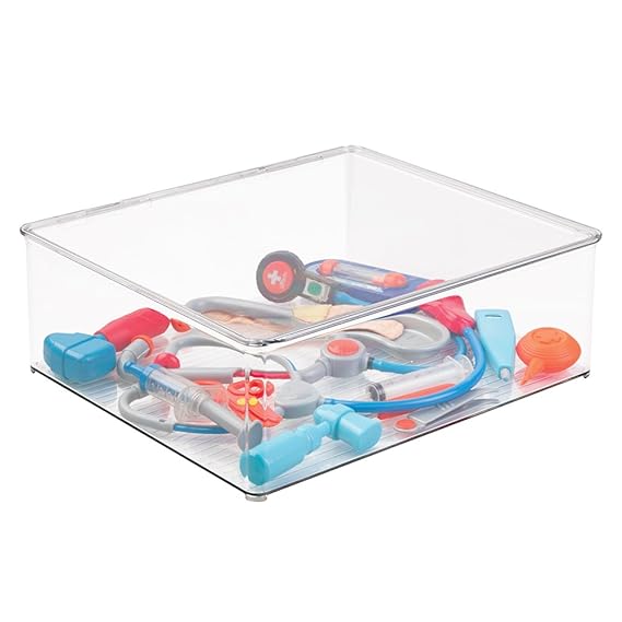 mDesign Cajas de almacenamiento para debajo de la cama - Esta caja con