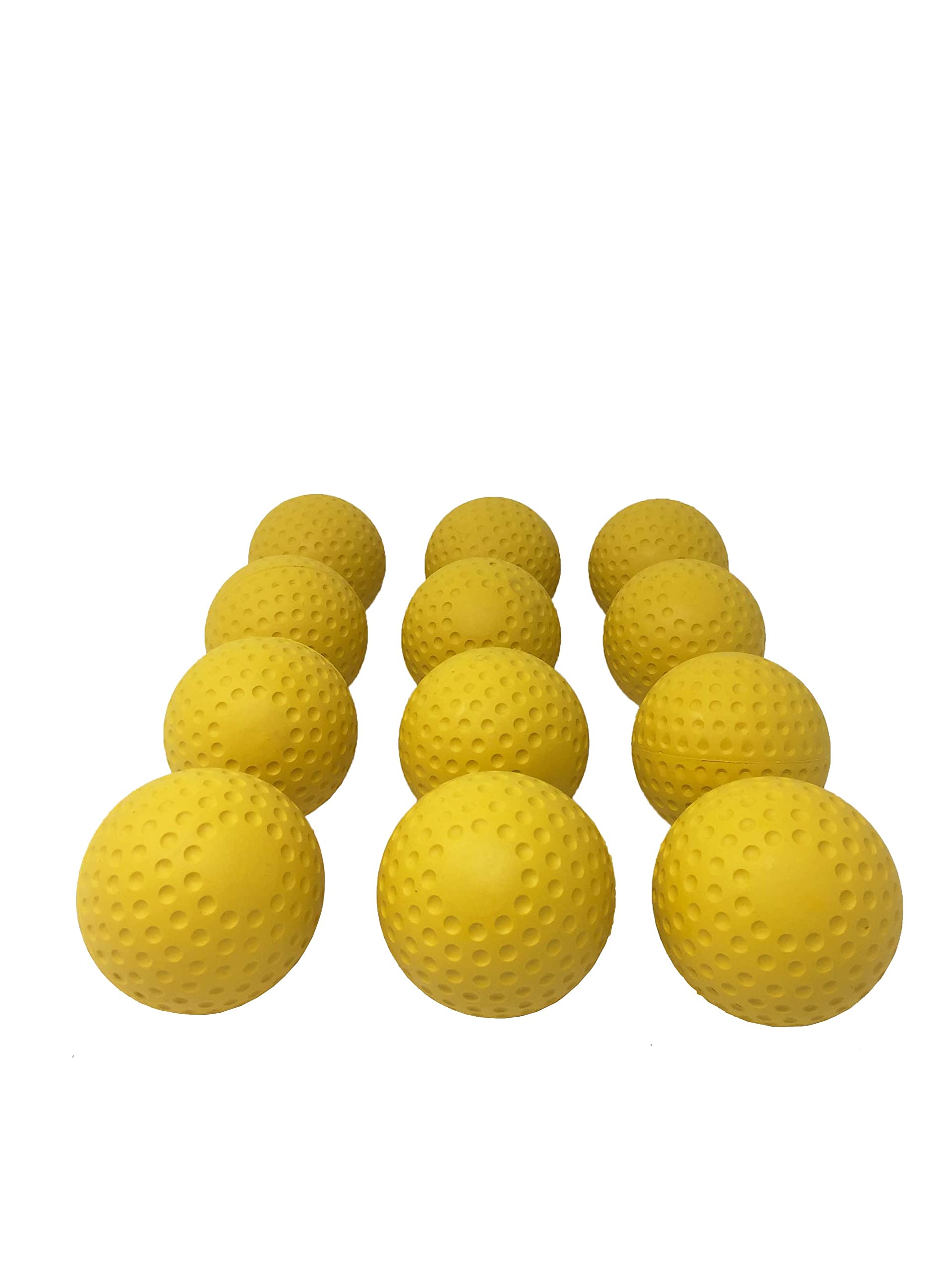 BARNETT A-123 rubber foam baseball ball for pitching machine, size 9", yellow, 1 dozen