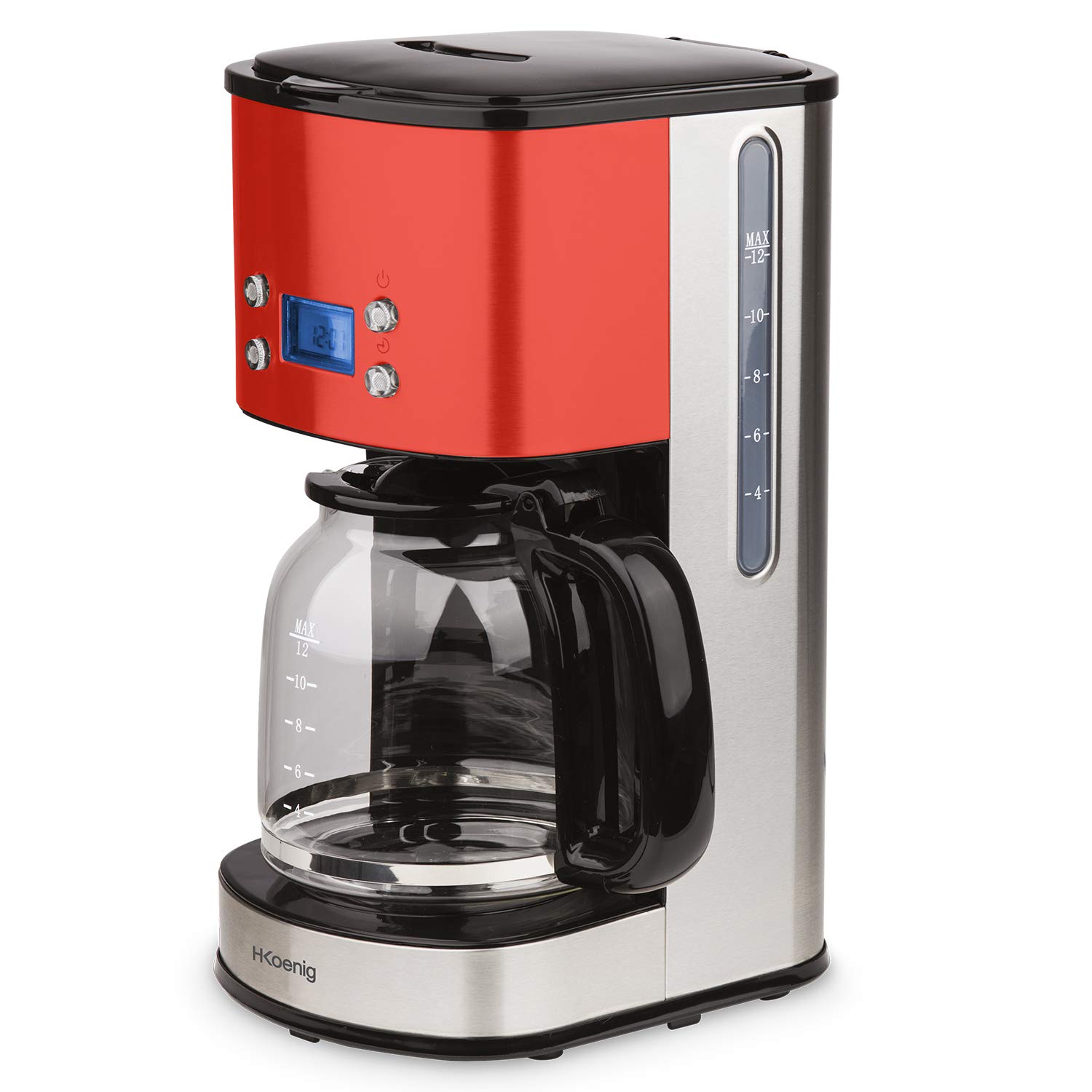 ? im Test 2020 H.Koenig MG30 Kaffeefiltermaschine / 12-20 Tassen / 1,5 L / LCD Bildschrim ...