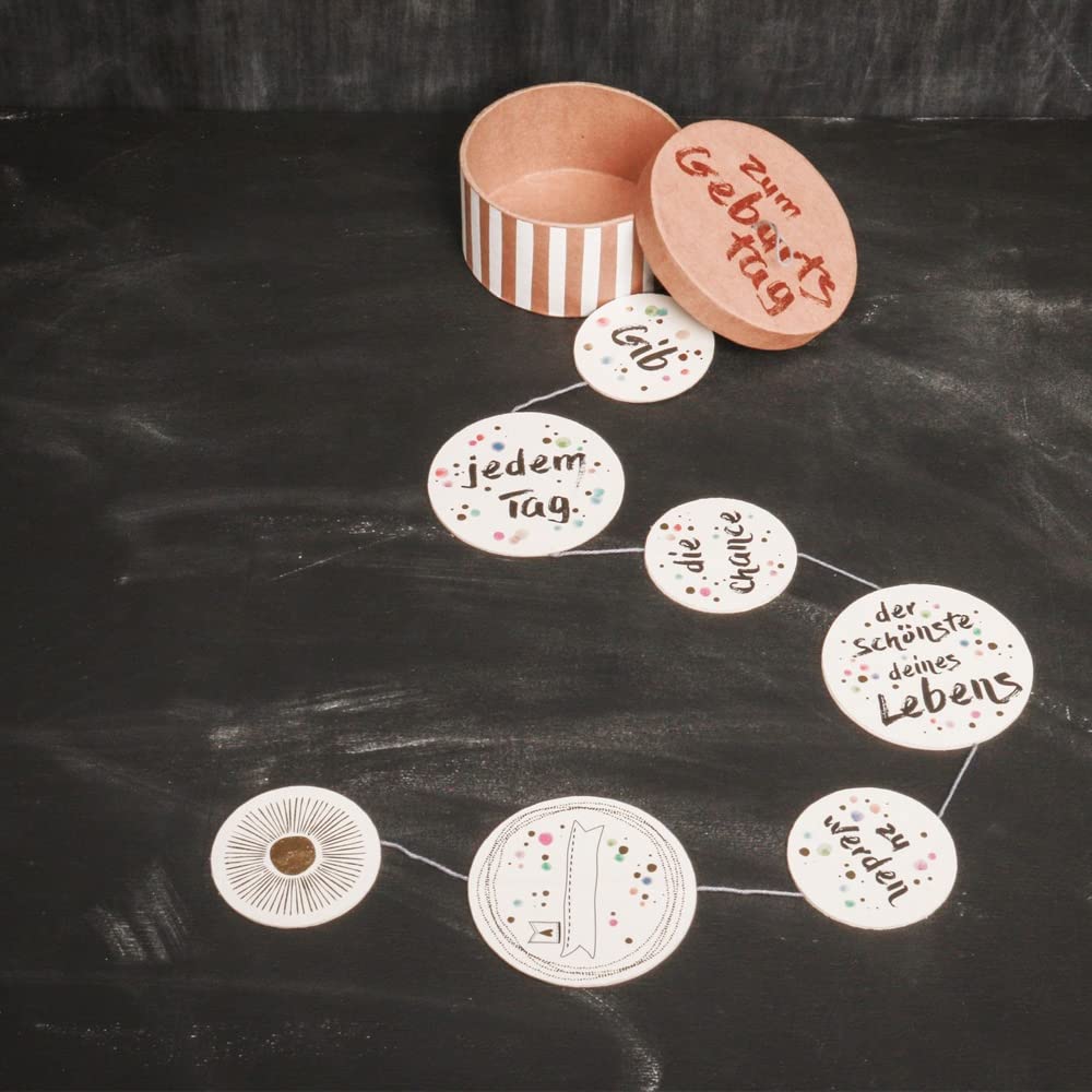 Good old friends GmbH Garland in a tin for birthdays.