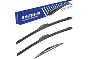 EMITHSUN® Windshield Wiper Blades Replacement for Lexus RX300 1999-2003,That Meet OEM Quality Front Rear Wipers Blade Set for My Car -24"+21"+16(Set of 3)