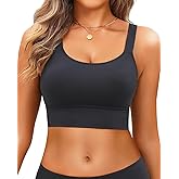 Women Sports Bra Swim Tops - Crop Bikini Top Supportive Bathing Suit Top Swimwear