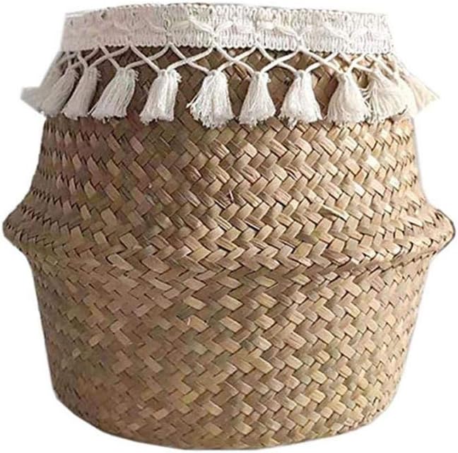 LiféUP Cesta de Almacenamiento Tejida, Almacenamiento Cesta, Plegable