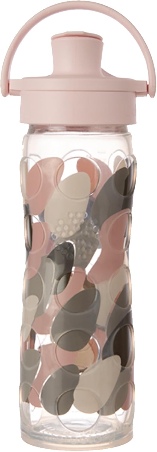 Lifefactory 16Ounce BPAFree Glass Water Bottle with Active Flip Cap