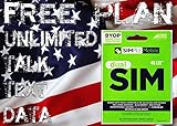 Simple Mobile SIM Card Including Preloaded Prefunded With $40, First Month Free