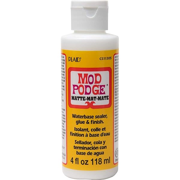 MOD PODGE MATTE SEALER, GLUE & FINISH: ALL-IN-ONE CRAFT SOLUTION- QUICK DRY, EASY CLEAN, FOR WOOD, PAPER, FABRIC & MORE. NON-TOXIC – CRAFT WITH CONFIDENCE, MADE IN USA, 4 OZ., PACK OF 1