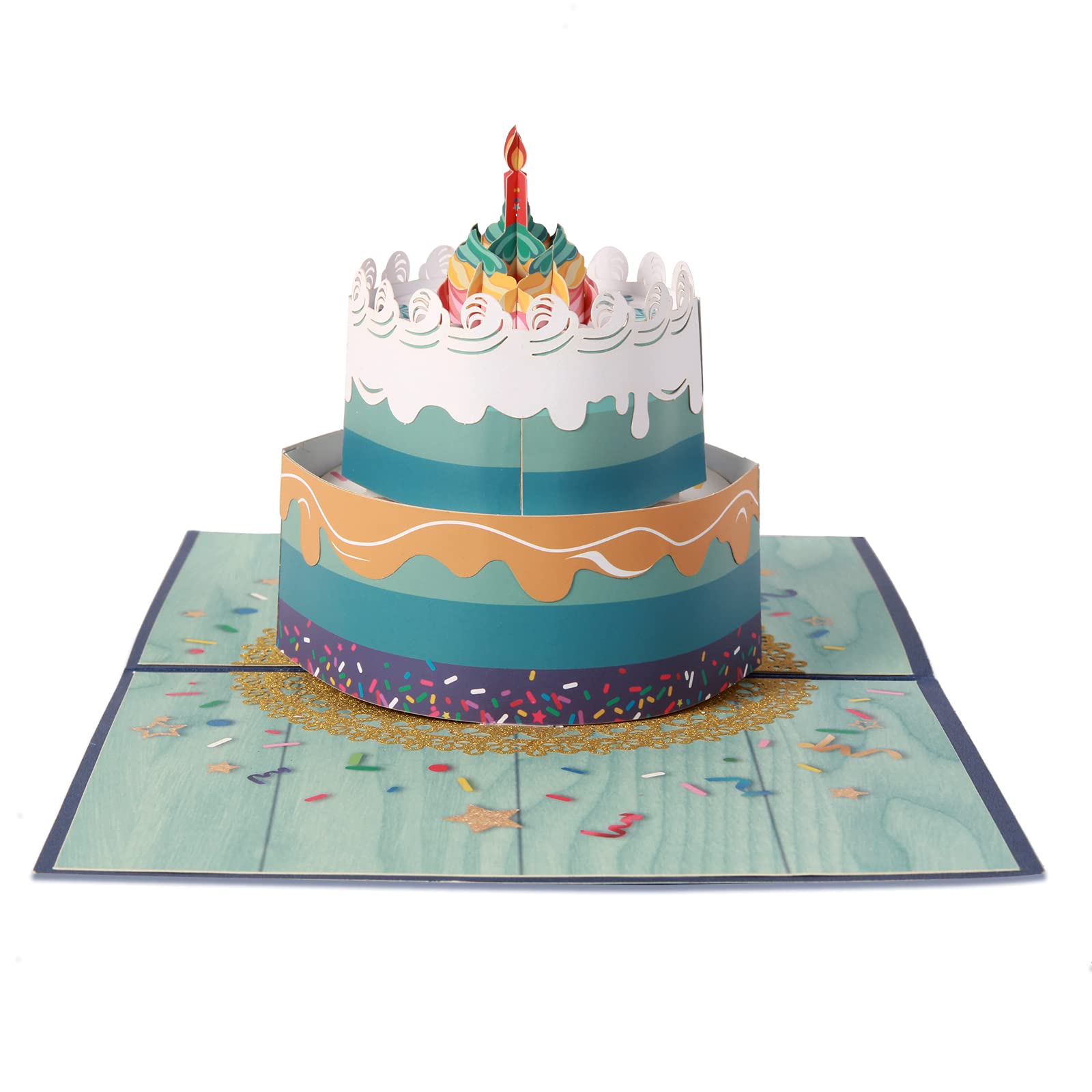 Mum Pop Up Birthday Card,3D Cake Birthday Popup Cards for Kids Daughter Sister,Pop Up Birthday Greeting Cards for Women,3D Cards Thank You Happy Birthday Love Pop Up Cards Gifts for Girls or Boys