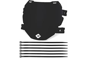 MxNumbers- ODI Signature Downhill Number Plate and Zipties Bundle, Electric Bike and Mountain Bike Plate