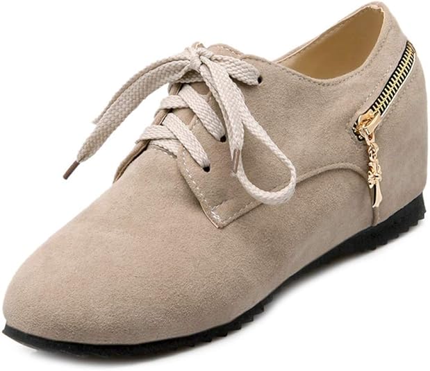 MIOKE Women�s Casual Lace Up Hidden Wedge