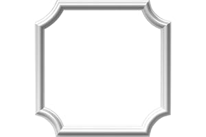 Ekena Millwork PNL20X20AS-02 20"W x 20"H x 1/2"P Ashford Molded Scalloped Wainscot Wall Panel