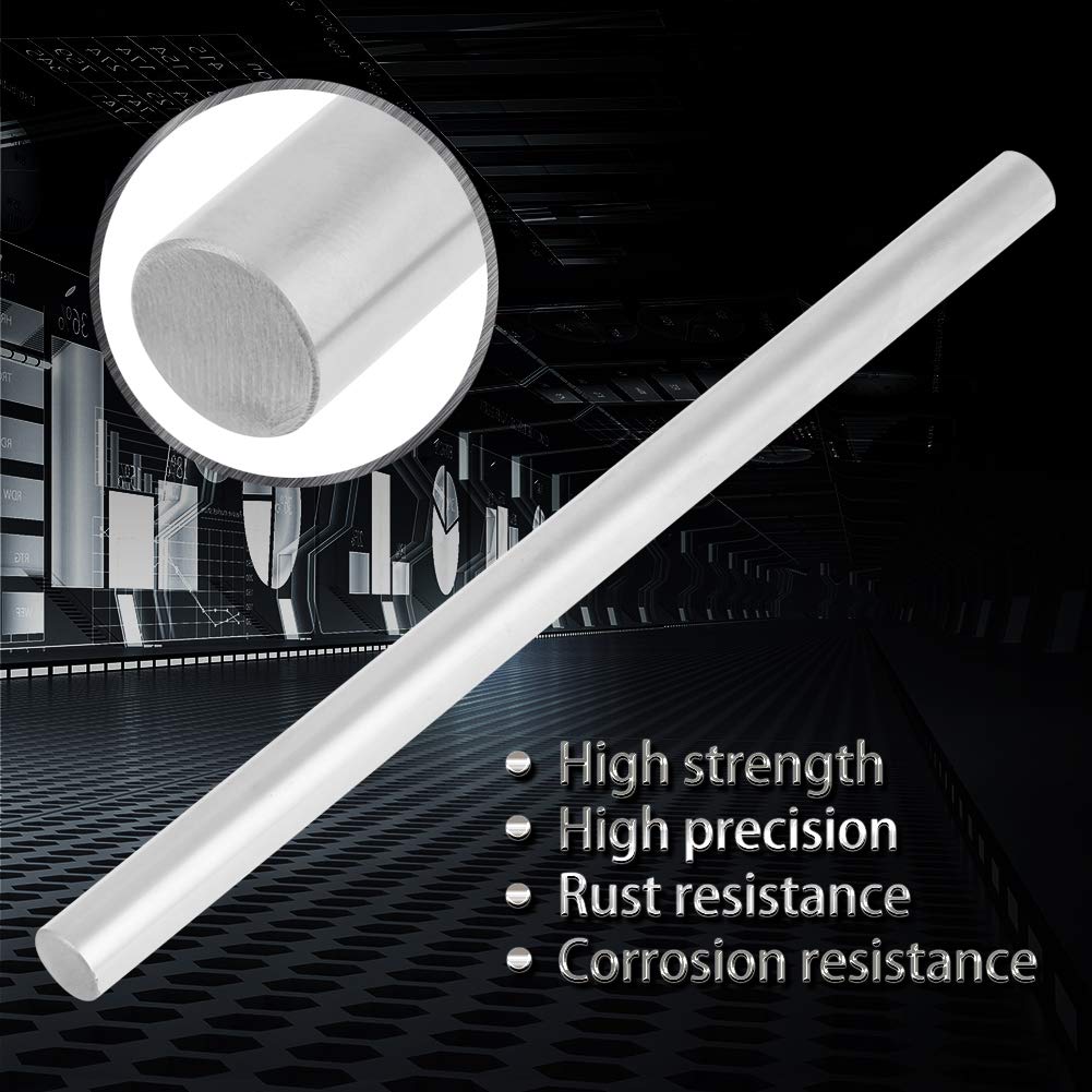 Bearing Steel Cylinder Rail, Diameter 10mm Cylinder Rail Straight Round Rod Guide Bearing Steel Anti-Rust Corrosion Resistant (200mm) - Image 3