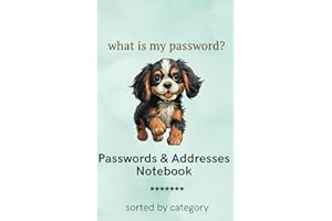 what is my password? Passwords & Addresses Notebook sorted by category: also store email addresses, phone numbers, wireless a