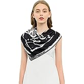 ANDANTINO 100% Pure Mulberry Silk Scarf 35" Large Square Lightweight Headscarf –Women’s Hair Wraps-With Gift Packed