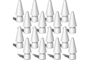 WALANT Replacement Tips for Apple Pencil 1st/2nd Gen & Pro/USB-C | Original Feeling & High Sensitivity | Durable Nibs for Writing/Drawing | Compatible with Paper-Like Screen Protector (16 Pack White)