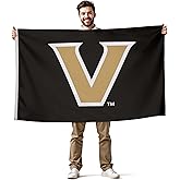 Vanderbilt Commodores College Sports Printed Flag - NCAA Licensed - Nylon - School Banner (Black, Gold) (3' x 5')