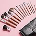 Vanity Planet Pallete Professional Makeup Brush - Soft Synthetic Bristles, Birchwood Set - Pack of 15