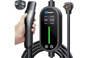ECOGENIX Level 2 Tesla Charger, Fast Mobile EV Charging (Wireless Control) (32Amp, 240V, NEMA 14-50P) Adjustable Current/Timed Charger for Home, Fits Model 3/Y/S/X Electric Vehicle, Tesla Accessories