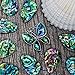 Fun-Weevz 12 Abalone Necklace Pendants for Jewelry Making Adults and 5 Paua Shell Butterfly Pendant for Necklaces, Natural DIY Arts and Crafts Supplies, Teardrop Seashell Earring Charms for Women