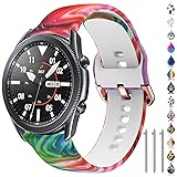 TOOLAIK Floral 22mm watch band Compatible for