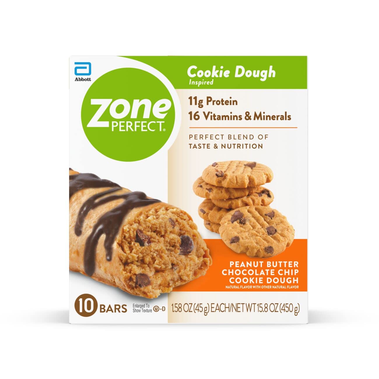 ZonePerfect Protein Bars, 16 vitamins & minerals, 11g protein