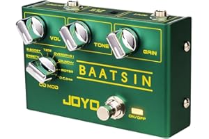 JOYO Pure Analog Overdrive & Distortion Multi Effect Pedal R Series 8 Classic OD/DS Sounds for Electric Guitar (Baatsin R-11)