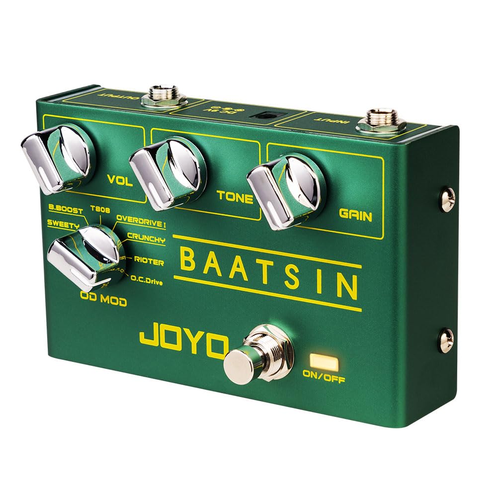 JOYO Pure Analog Overdrive & Distortion Multi Effect Pedal R Series 8 Classic OD/DS Sounds for Electric Guitar (Baatsin R-11) — image 1