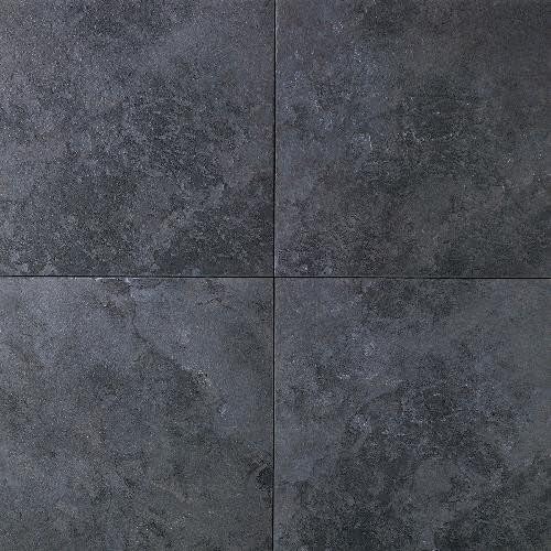 Continental Slate Porcelain Glazed Field Tile in Asian Black