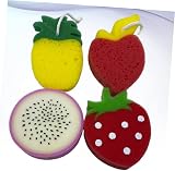 PRETYZOOM 4pcs Kids Bath Sponge Fruit Shapes Cute Soft Exfoliating Body view 6