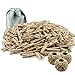 BAKHUK 200pcs Mini Natural Wooden Clothespins, 1 Inch Wooden Craft Clothespins and 295 Feet Jute Twine, Wood Clips for Pictures Photos Crafts